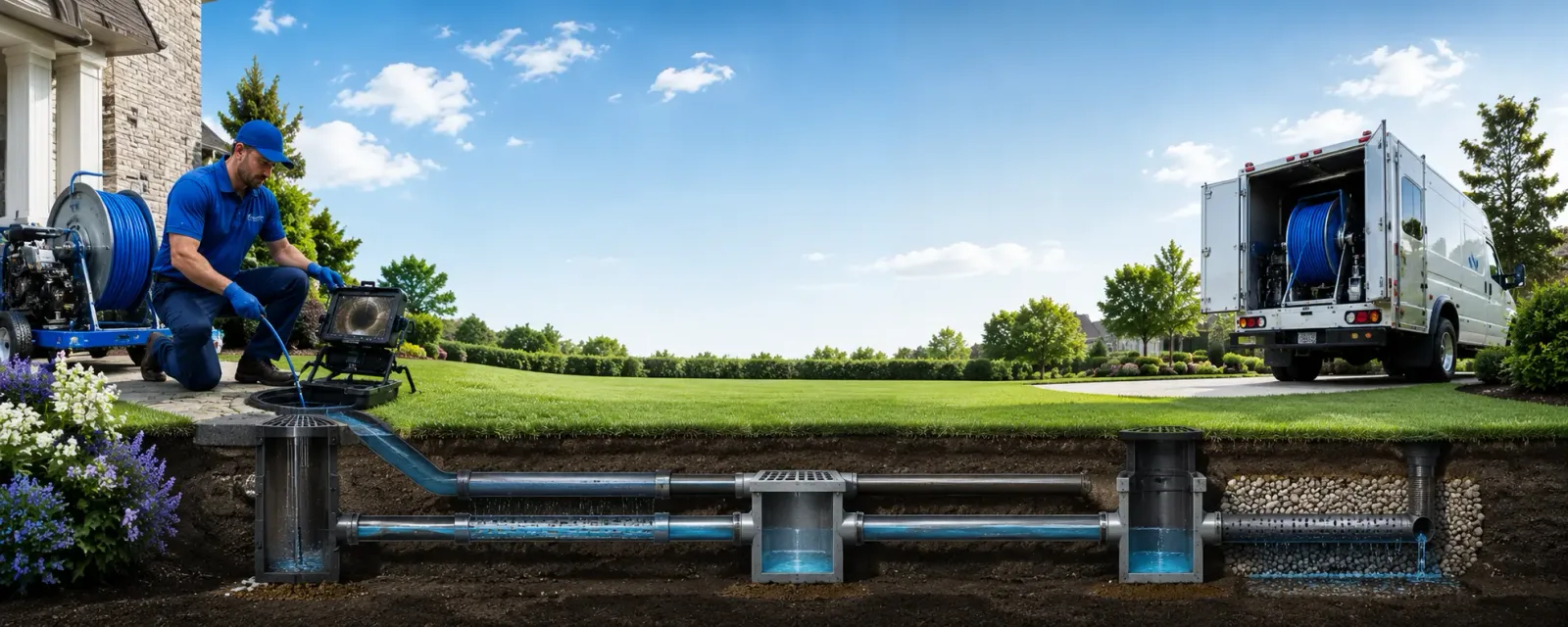 Outdoor drain cleaning information for Harrisonville, MO